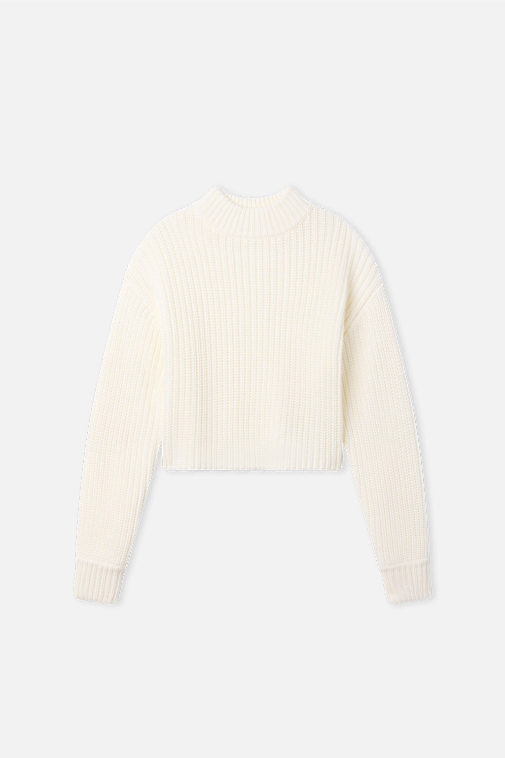 CHUNKY KNIT MOCK NECK SWEATER IVORY003