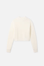 CHUNKY KNIT MOCK NECK SWEATER IVORY003