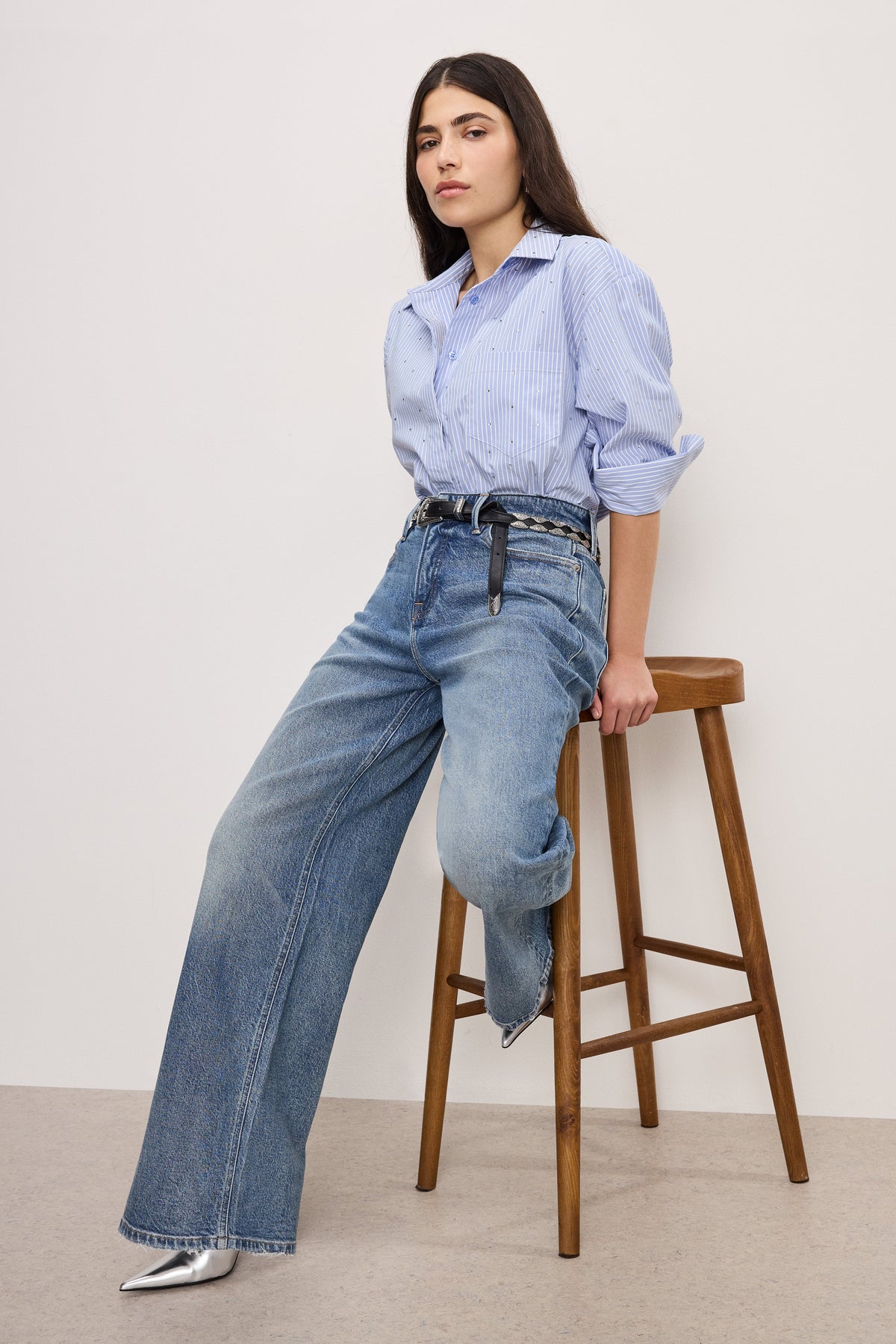 GOOD EASE PETITE RELAXED JEANS INDIGO575