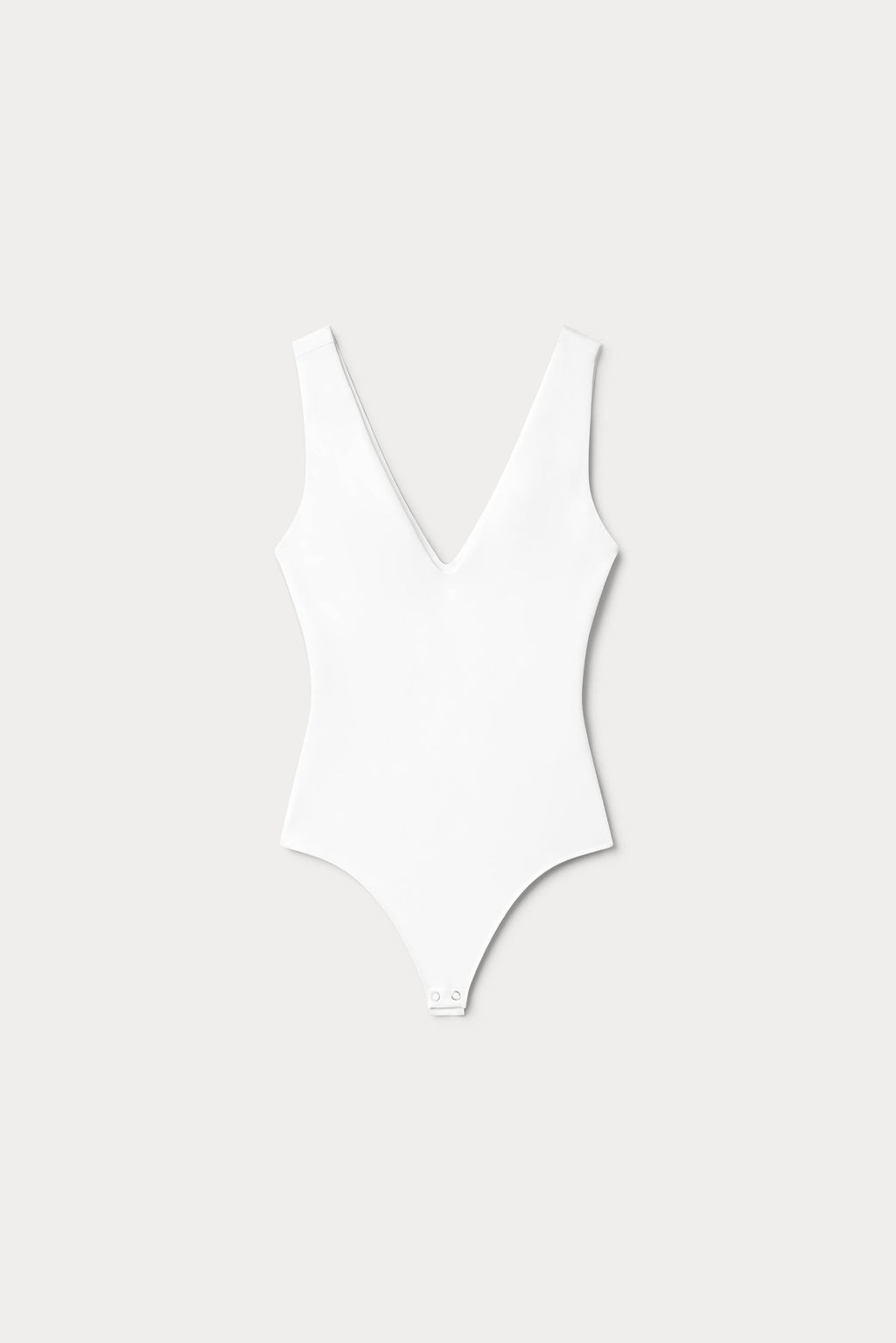 SCULPTING DEEP V BODYSUIT WHITE001