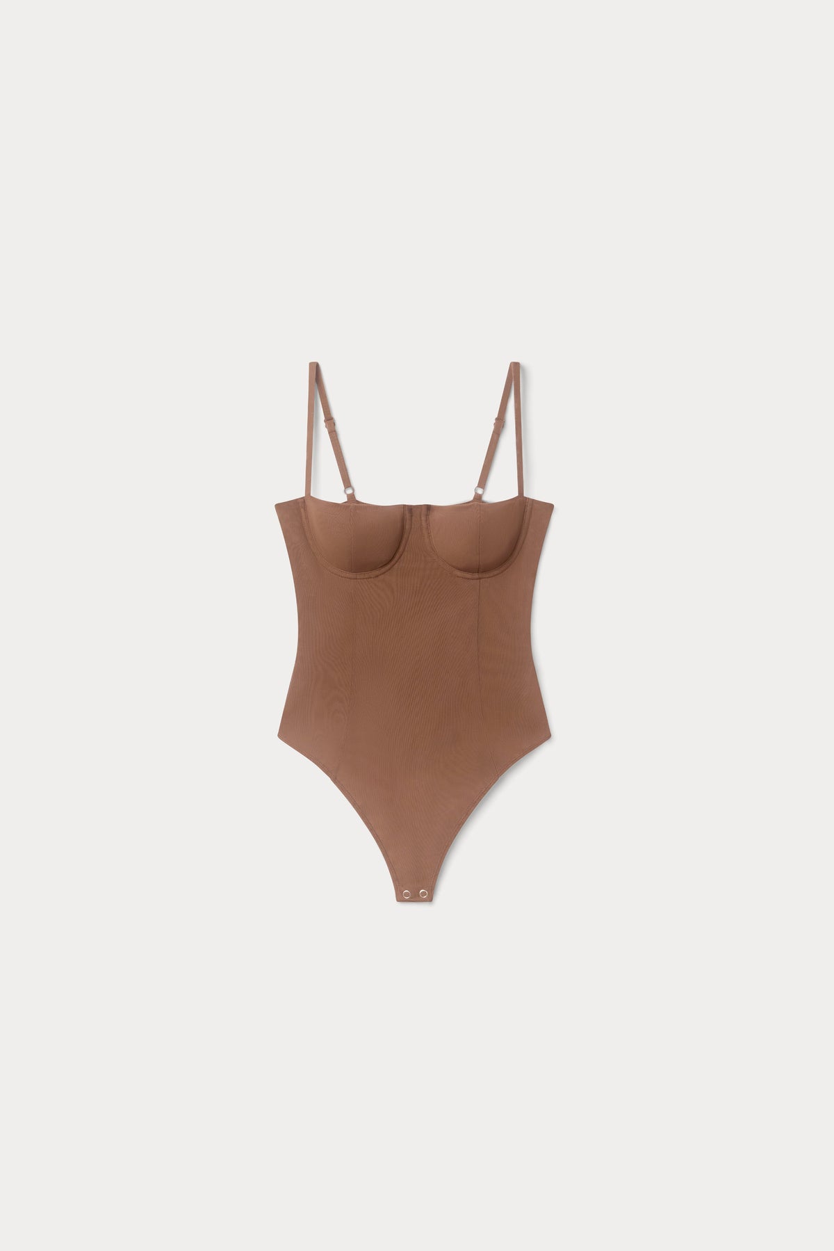 MESH BUSTIER BODYSUIT SADDLEWOOD