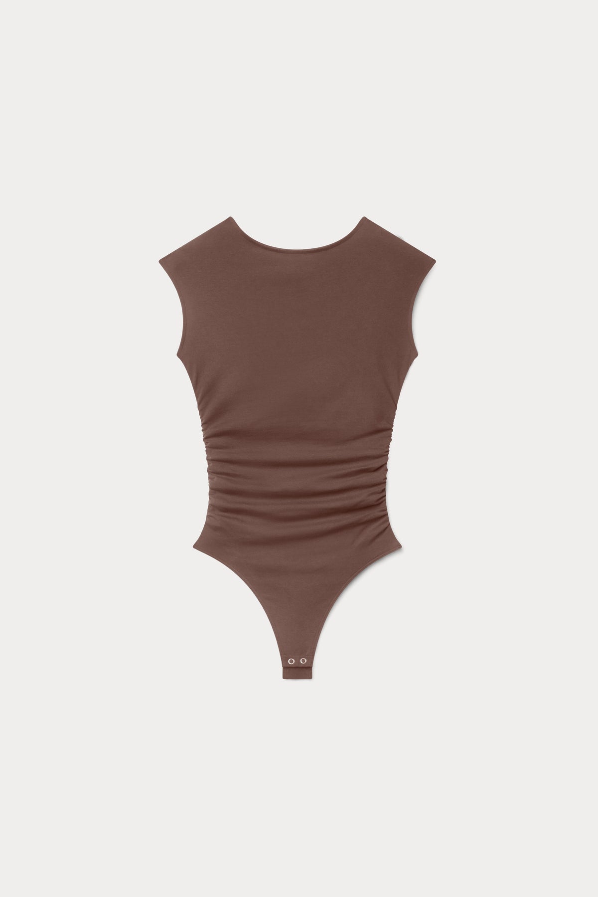 SUPER STRETCH OPEN BACK BODY SUIT BITTER COCOA