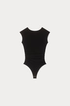 SUPER STRETCH OPEN BACK BODY SUIT BLACK001