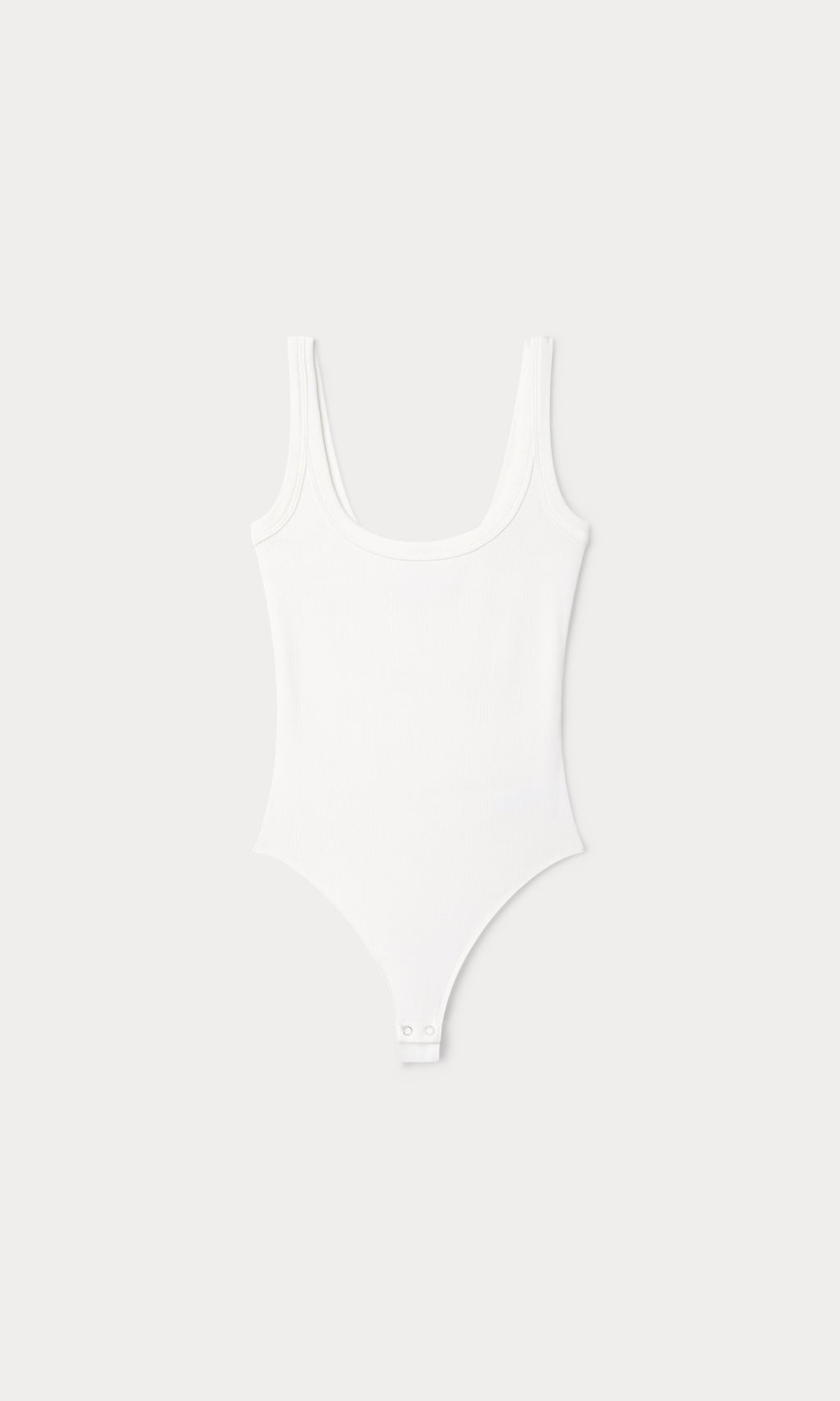 MODAL RIB TANK BODYSUIT CHALK