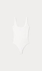 MODAL RIB TANK BODYSUIT CHALK
