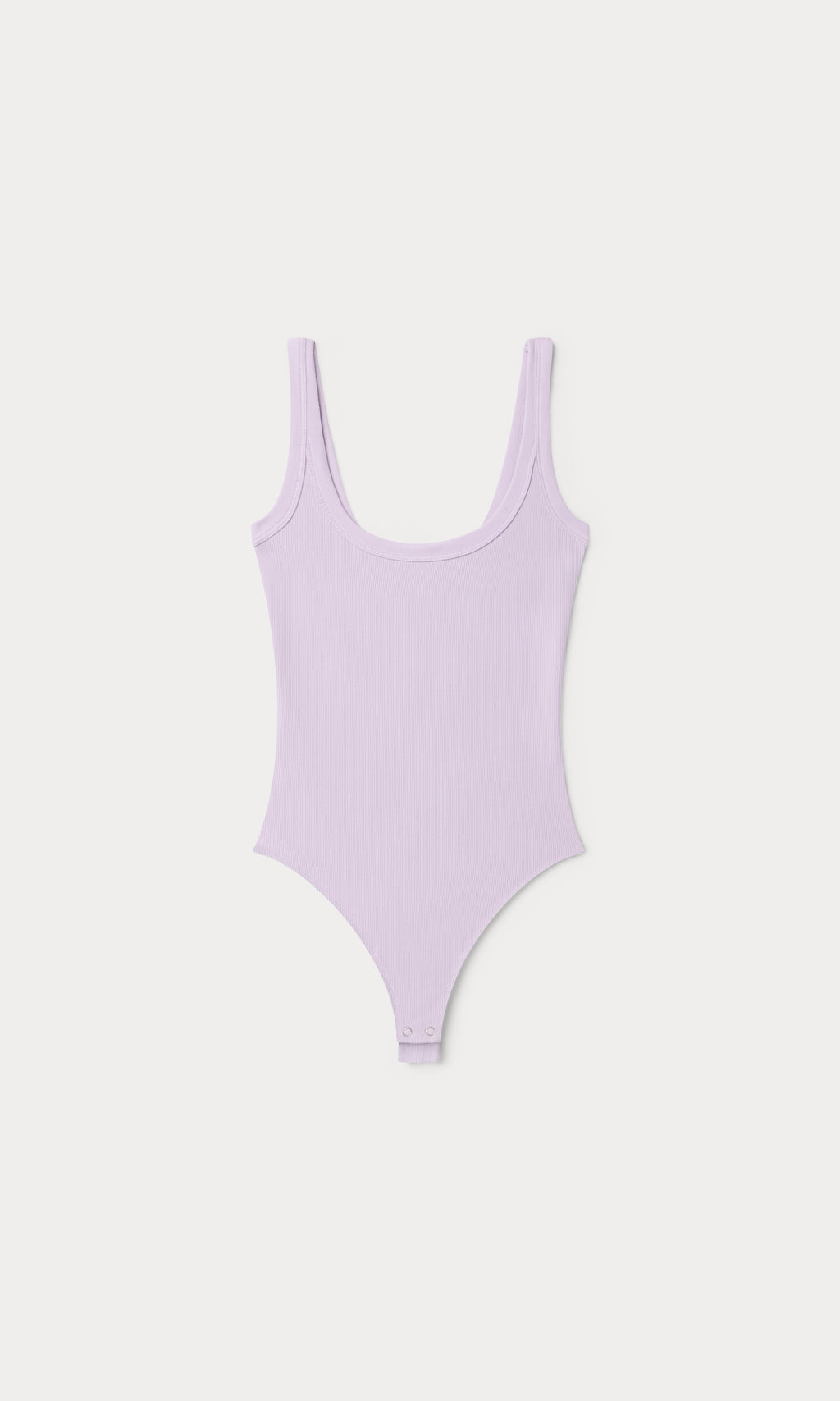 MODAL RIB TANK BODYSUIT LIGHT LILAC