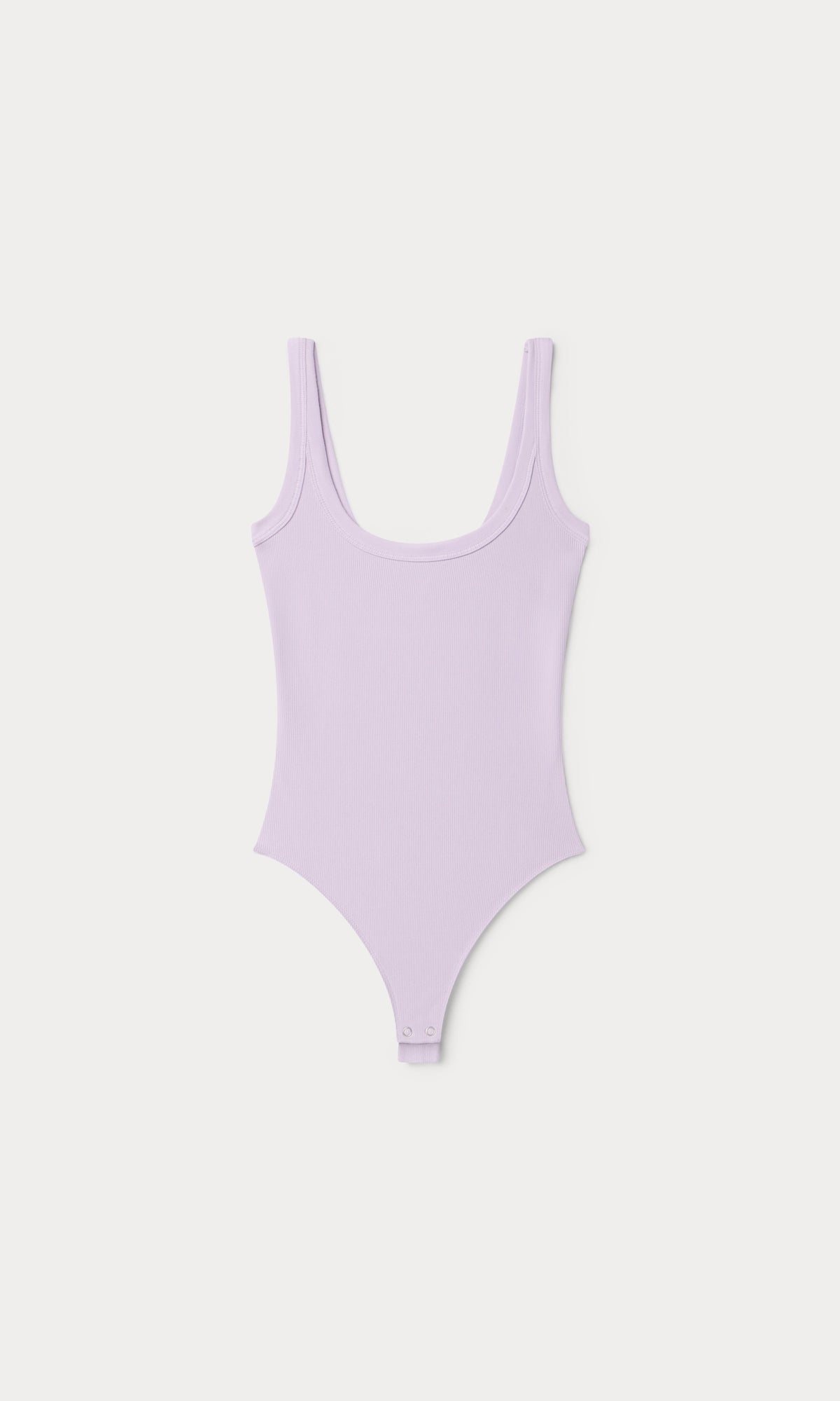 MODAL RIB TANK BODYSUIT LIGHT LILAC