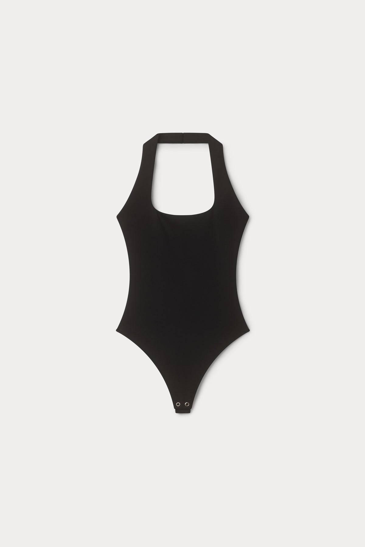 SCULPTING HALTER SQUARE NECK BODYSUIT BLACK001