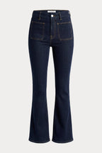 ALWAYS FITS PATCH POCKET GOOD CLASSIC BOOTCUT JEANS DENETHICBLUE04