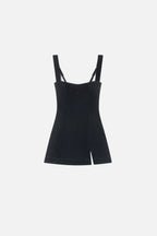 VELVET MINI DRESS BLACK001