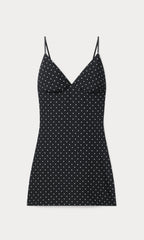 THE WEIGHTLESS SCULPTING MINI DRESS MINI DOT BLACK