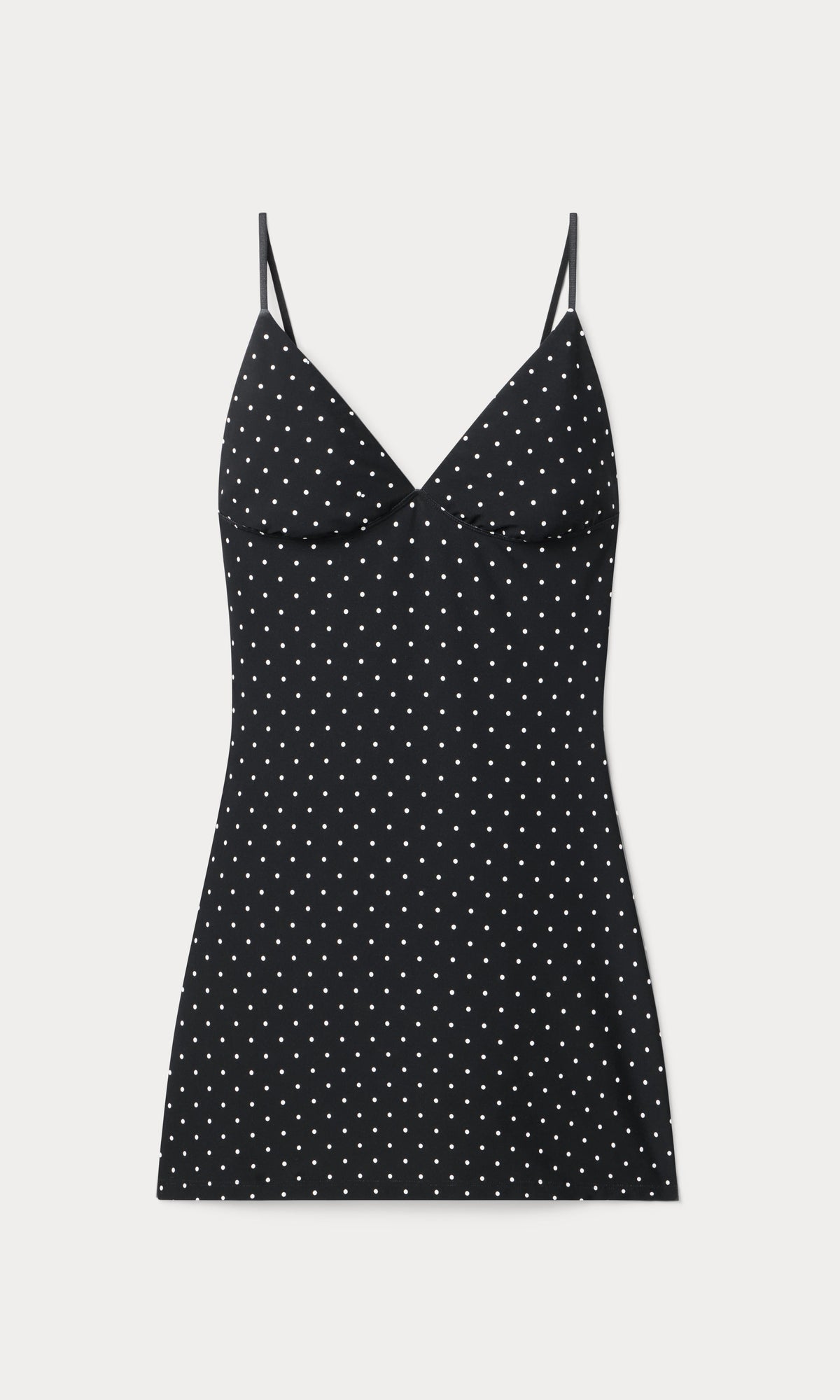 THE WEIGHTLESS SCULPTING MINI DRESS MINI DOT BLACK