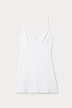 THE POINTELLE MINI DRESS WHITE001