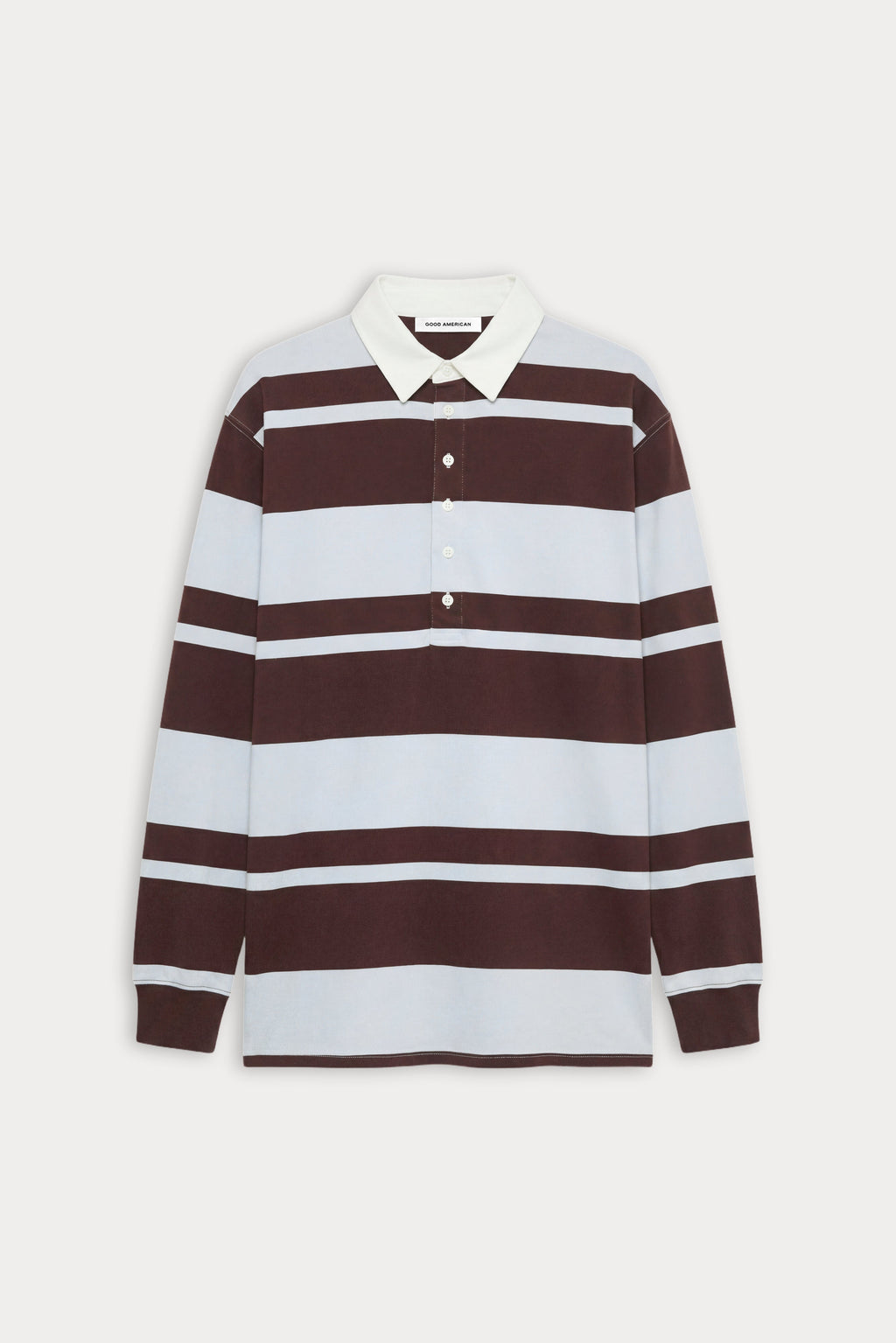 THE KNIT RUGBY MINI DRESS SKY MOCHA CLUB STRIPE