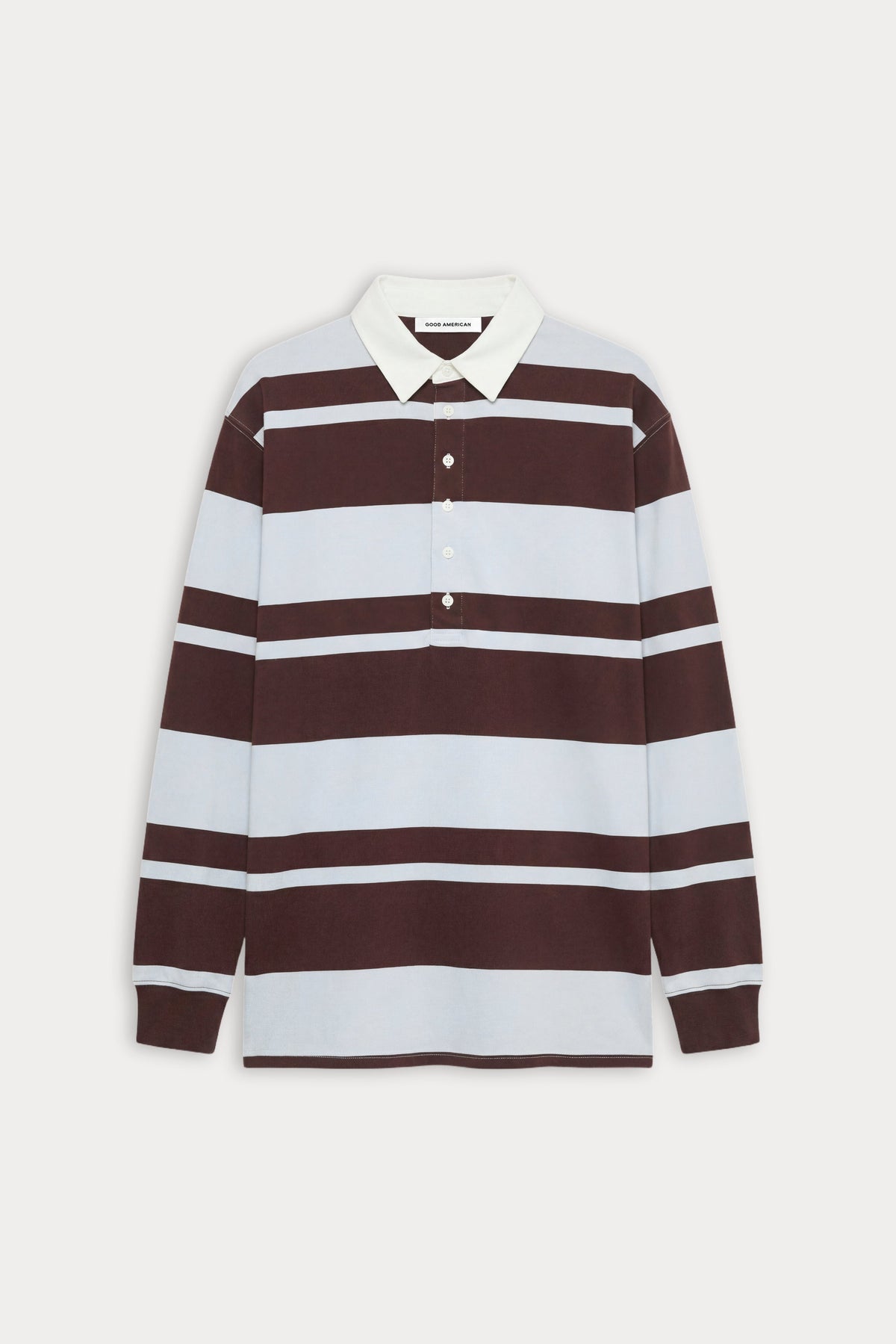 THE KNIT RUGBY MINI DRESS SKY MOCHA CLUB STRIPE