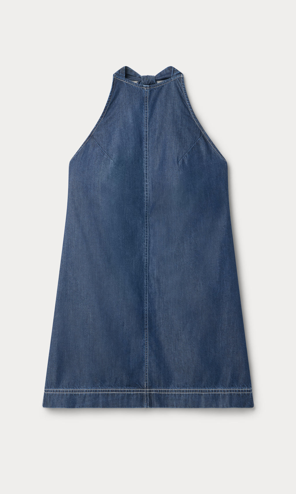 DENIM HALTER SHIFT DRESS INDIGO1187