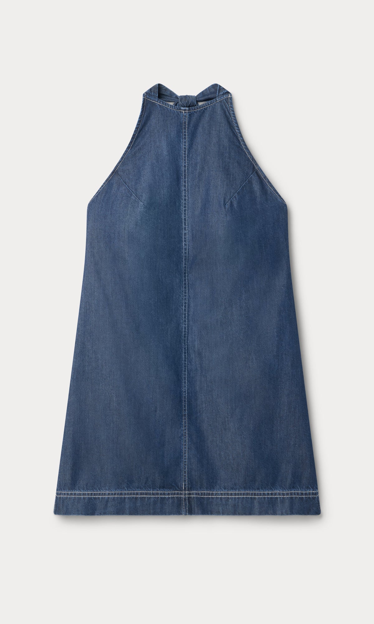 DENIM HALTER SHIFT DRESS INDIGO1187