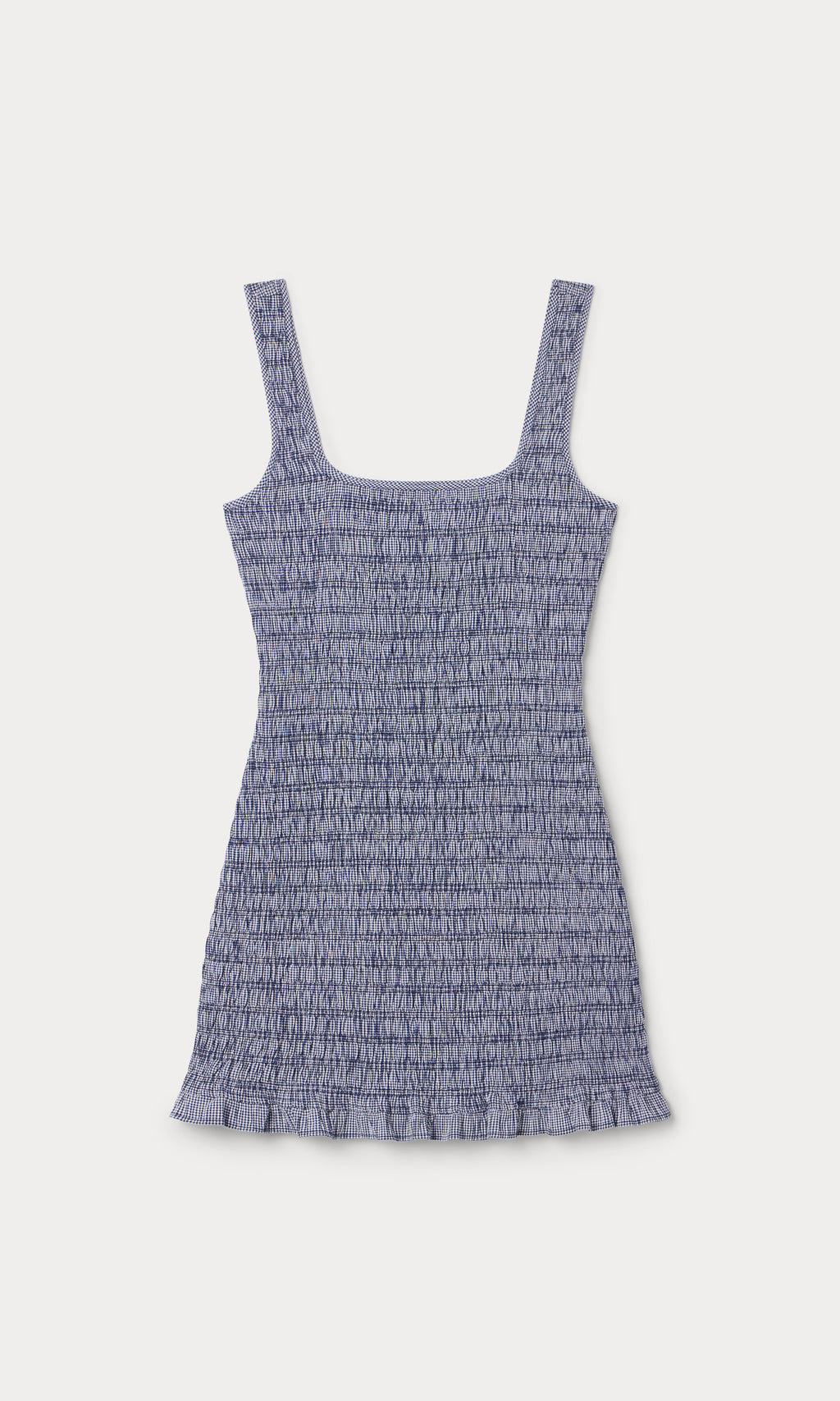 THE GARDEN DRESS SHORE BLUE PLAID