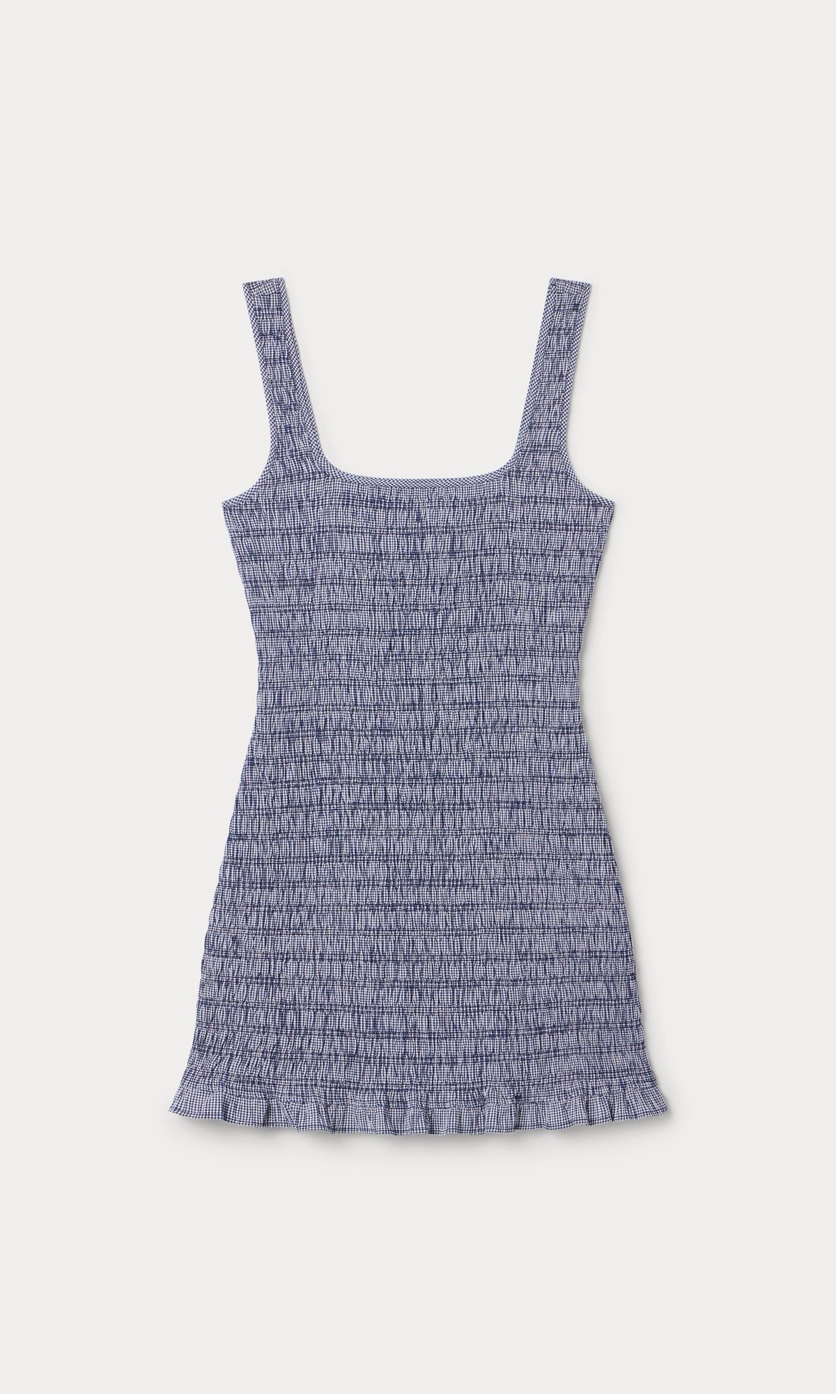THE GARDEN DRESS SHORE BLUE PLAID