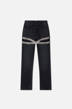 GOOD ICON STRAIGHT DIAMOND JEANS BLACK376