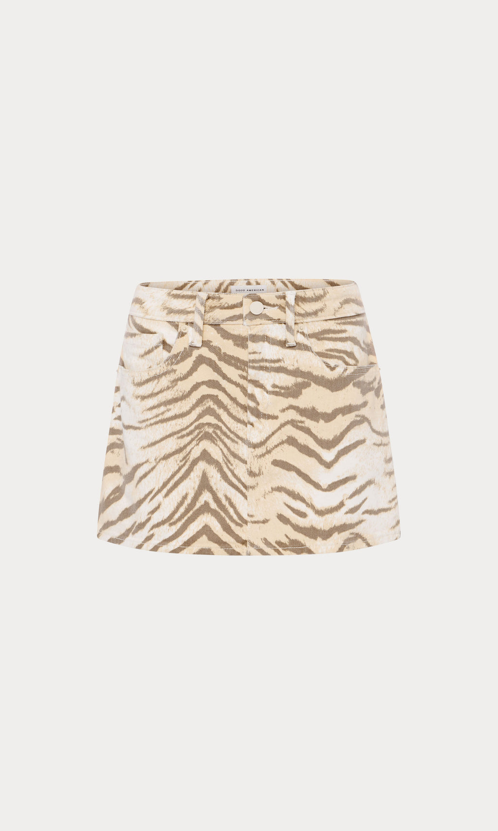GOOD 90S TIGER MINI SKIRT BROWN TIGER