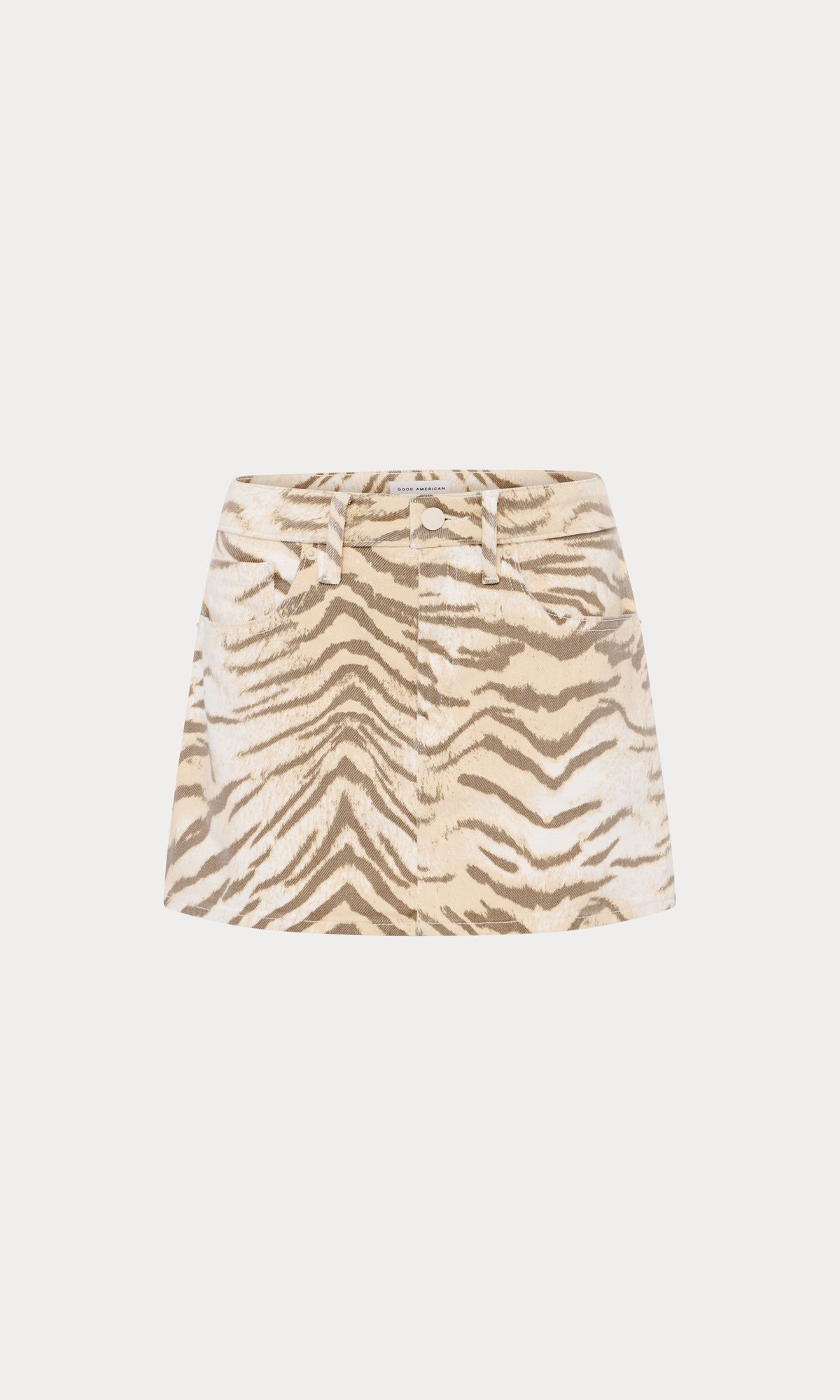 GOOD 90S TIGER MINI SKIRT BROWN TIGER