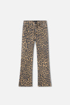 GOOD KICK FLARE LEOPARD JEANS LUCKY LEOPARD001