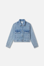 CRYSTAL DENIM JACKET INDIGO1070