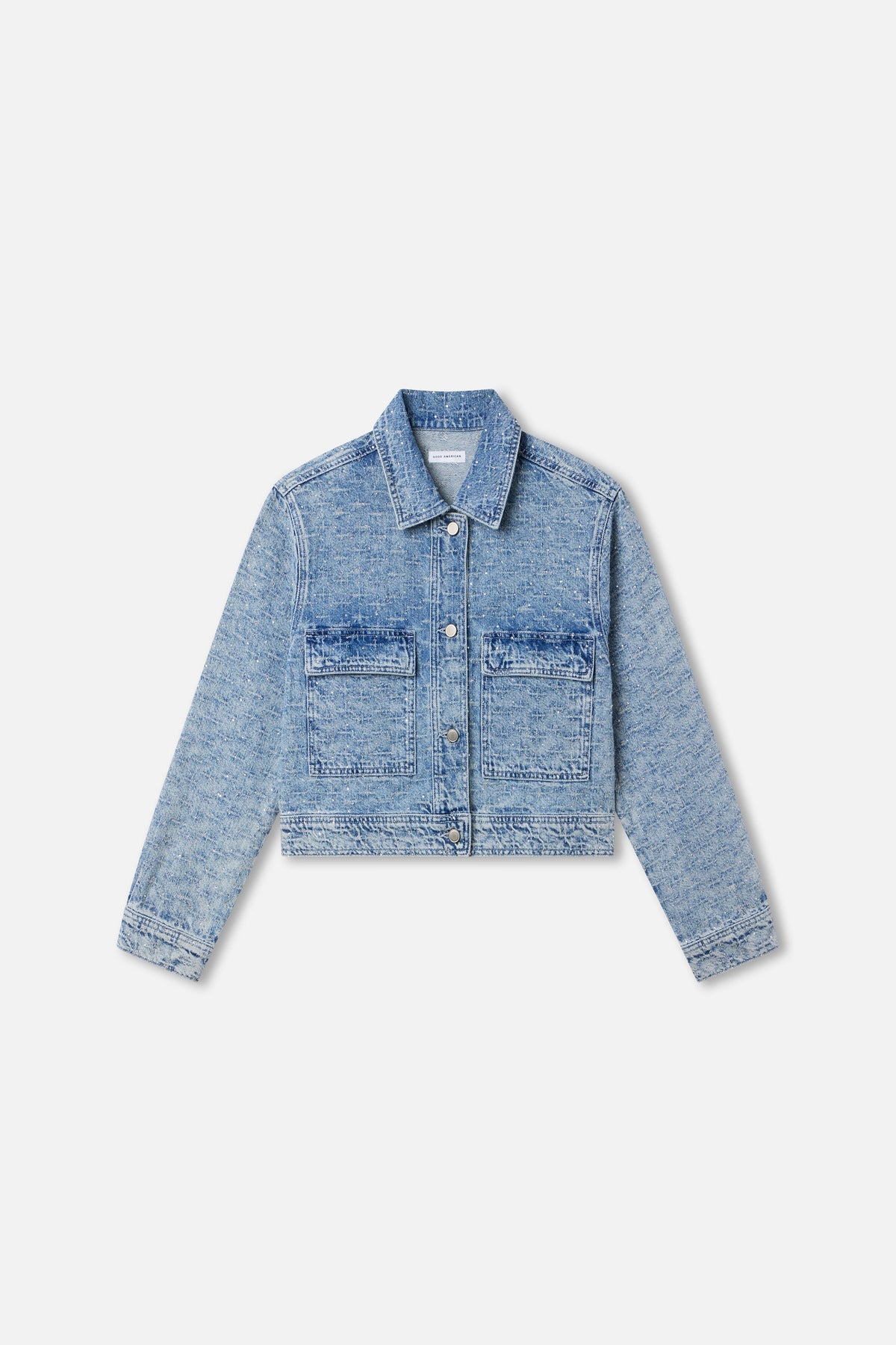CRYSTAL DENIM JACKET INDIGO1070