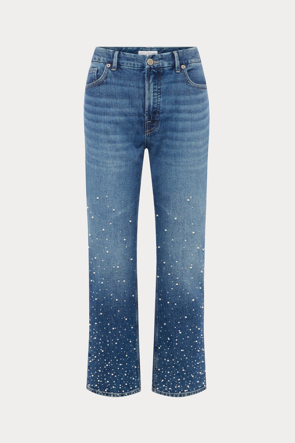 GOOD ICON STRAIGHT ANKLE PEARL JEANS INDIGO1186