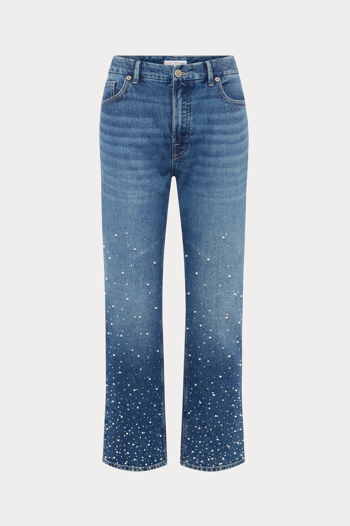 GOOD ICON STRAIGHT ANKLE PEARL JEANS INDIGO1186