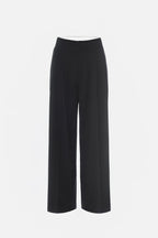 ESSENTIAL SUITING PLEATED CROPPED TROUSERS DARK HEATHER GRAY