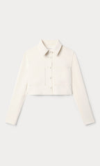 LUXE SUITING CROPPED JACKET SOFT SHELL