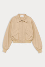 THE TWILL BOMBER JACKET DUNE MIST