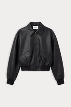 THE BETTER THAN LEATHER BOMBER JACKET BLACK001
