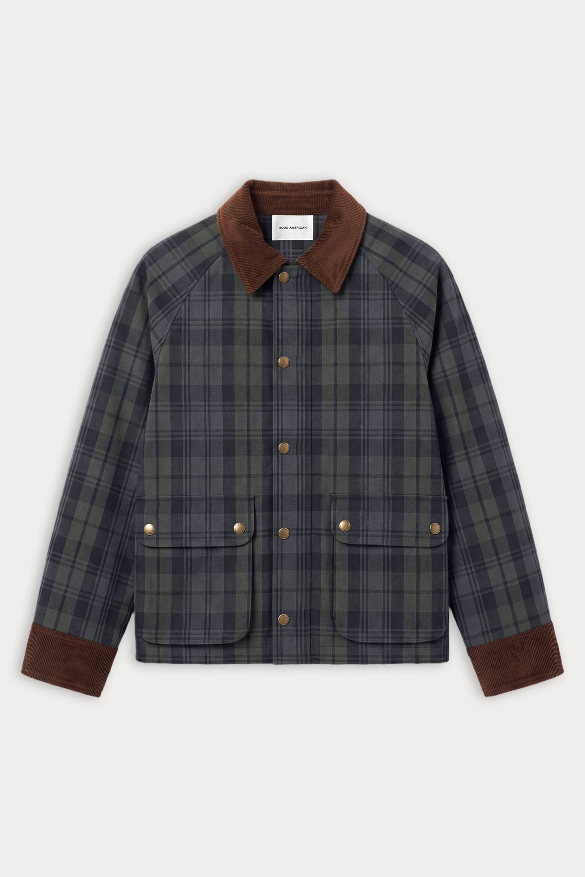 THE HERITAGE JACKET NAVY AND GREEN PLAID