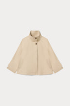 THE FUNNEL NECK TRENCH LIGHT TAUPE