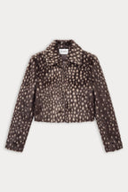 THE PONYHAIR SWING JACKET DEEP CHOCOLATE FAWN