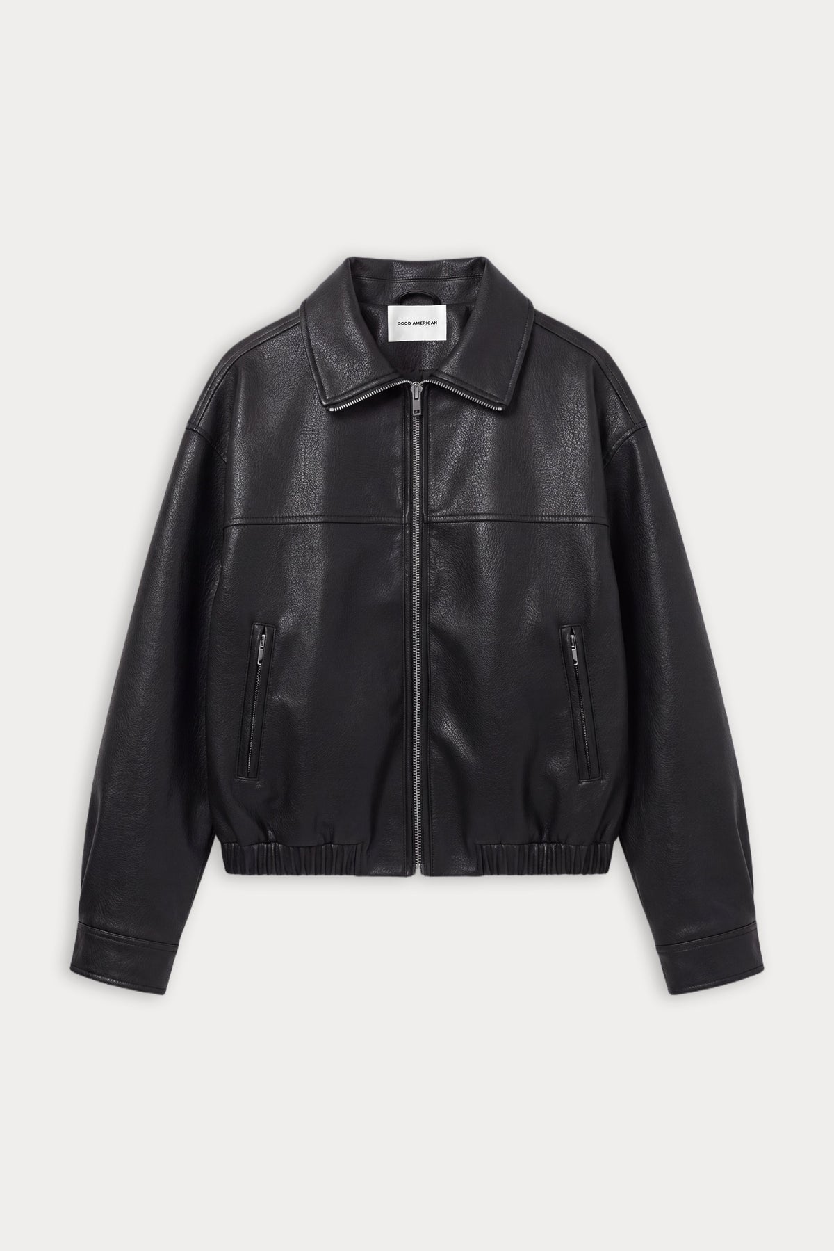 THE BETTER THAN LEATHER FUNNEL JACKET BLACK001