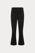 SOFT STRETCH PONTE KICK FLARE PANTS BLACK001
