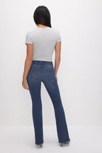 GOOD PETITE FLARE JEANS BLUE004