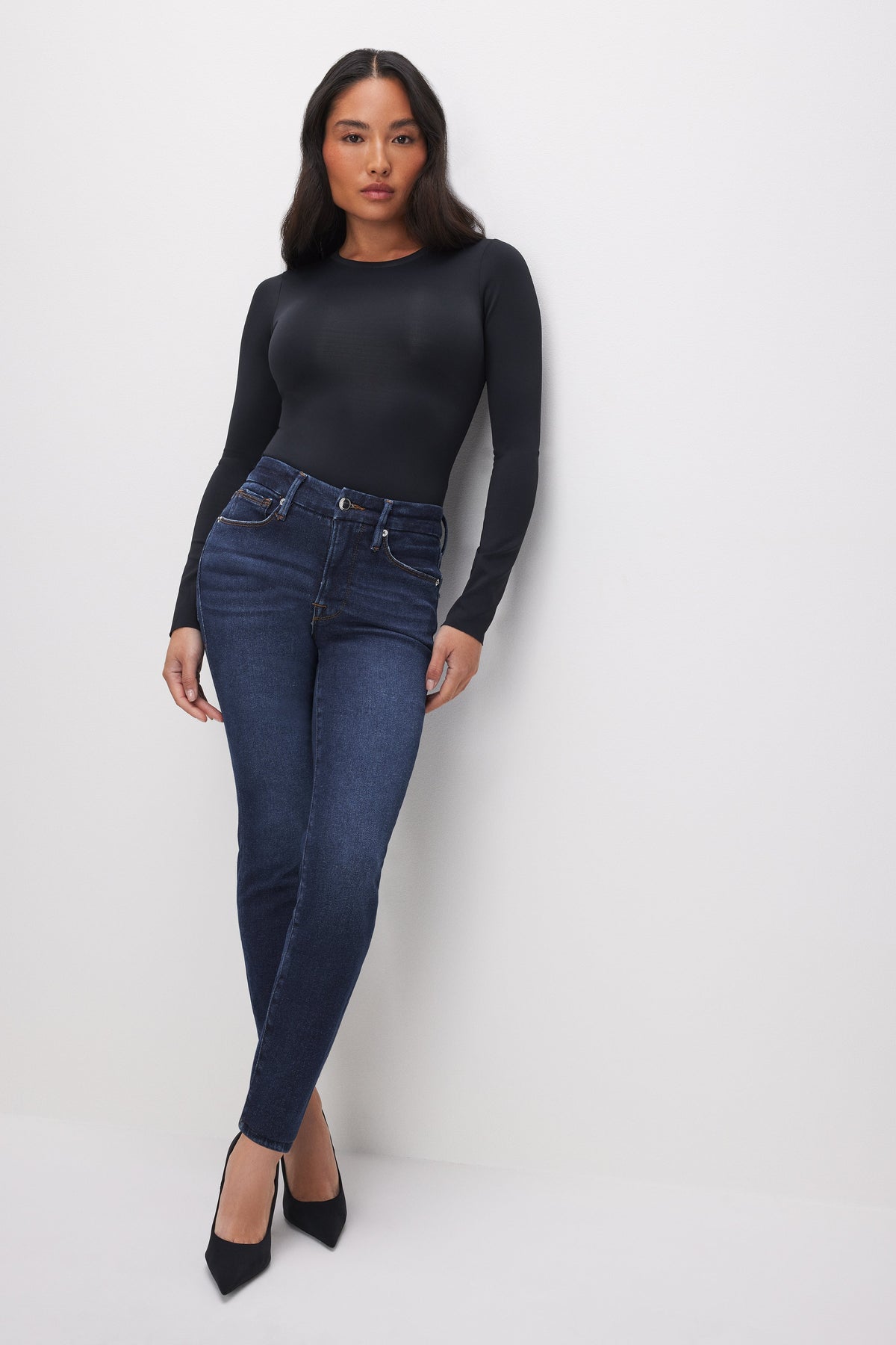 GOOD PETITE SKINNY JEANS BLUE866