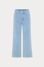 JEANIUS CROP PALAZZO INDIGO376