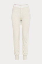 THE FRENCH TERRY BUTTON FRONT LEGGING OATMEAL HEATHER