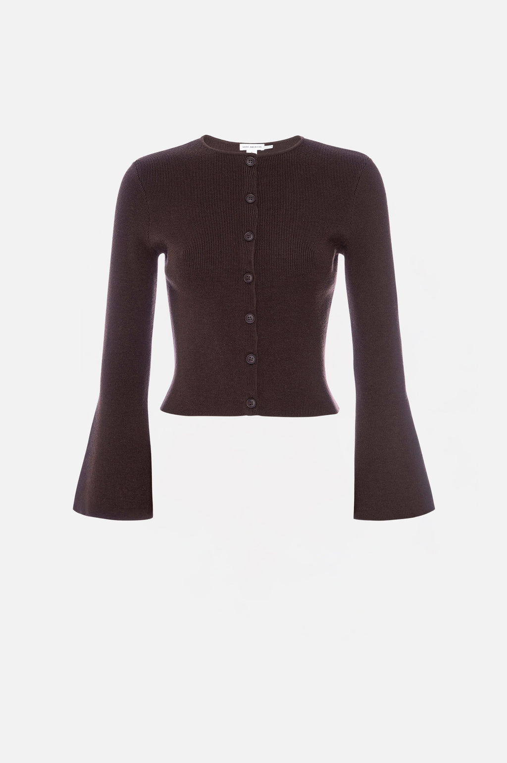 BELL SLEEVE KNIT CARDIGAN BARK003