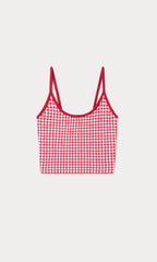 THE KEEPSAKE TANK CHERRY GINGHAM