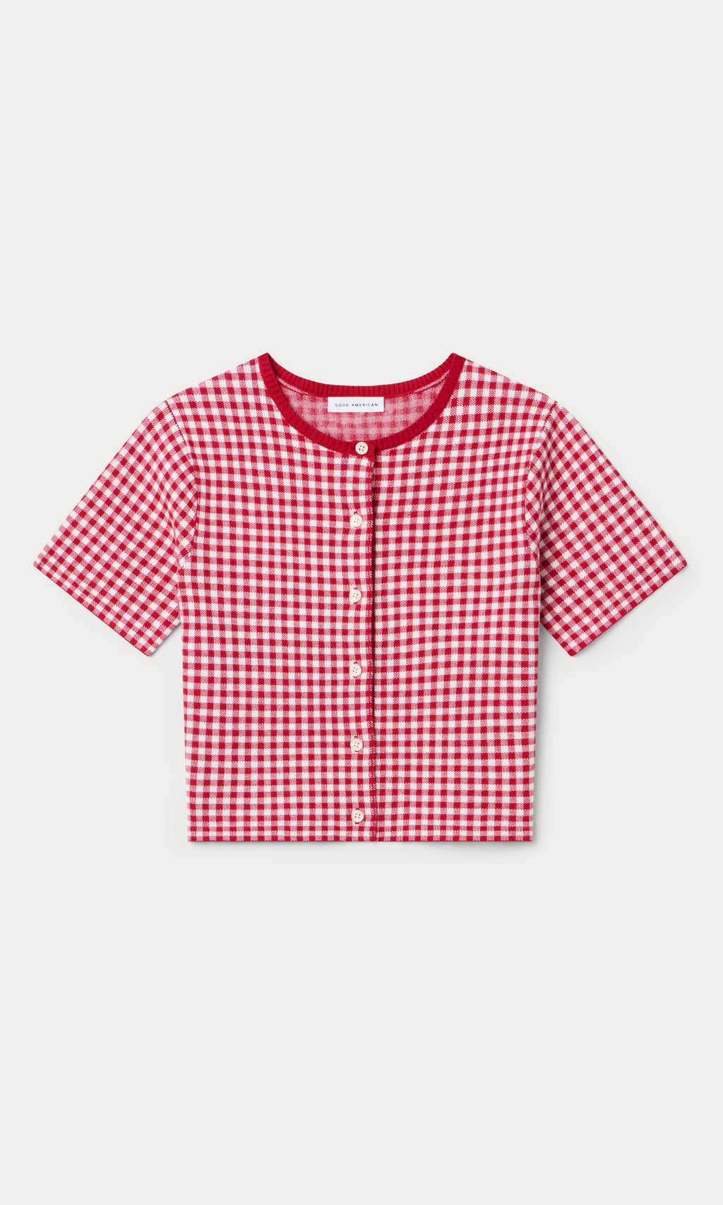 THE KEEPSAKE CARDIGAN CHERRY GINGHAM