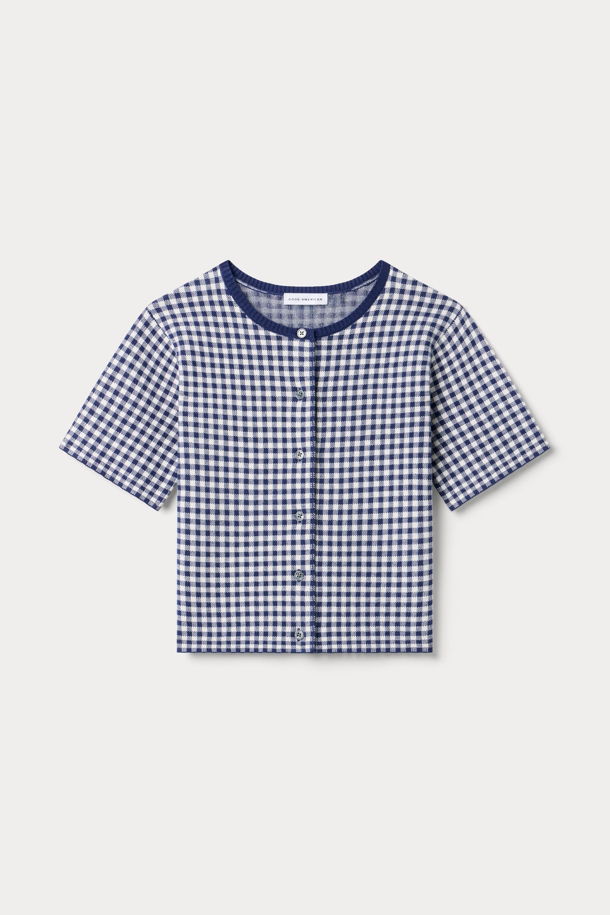 THE KEEPSAKE CARDIGAN NAVY GINGHAM