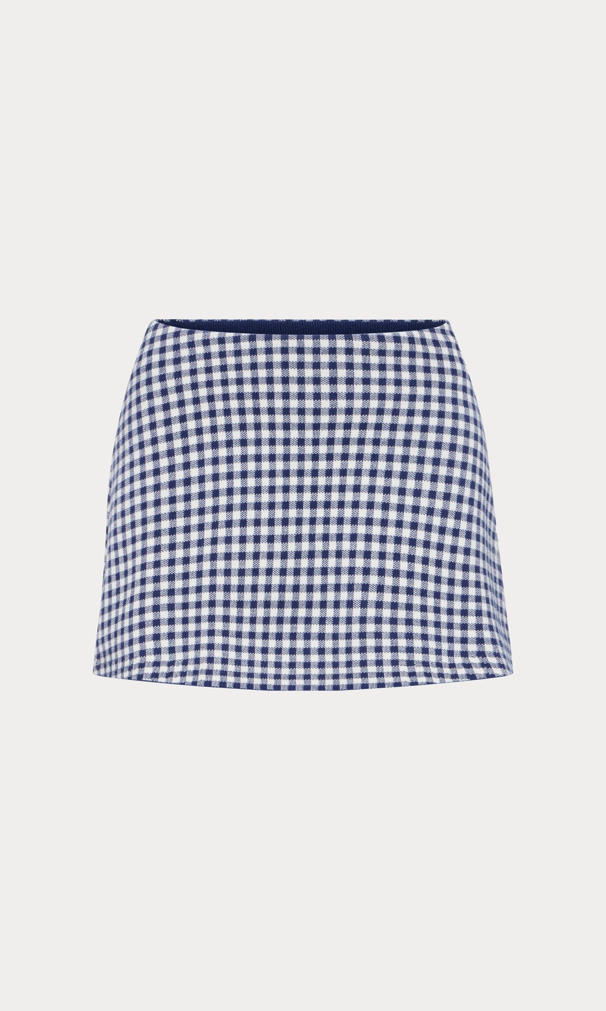 THE KEEPSAKE SKORT NAVY GINGHAM