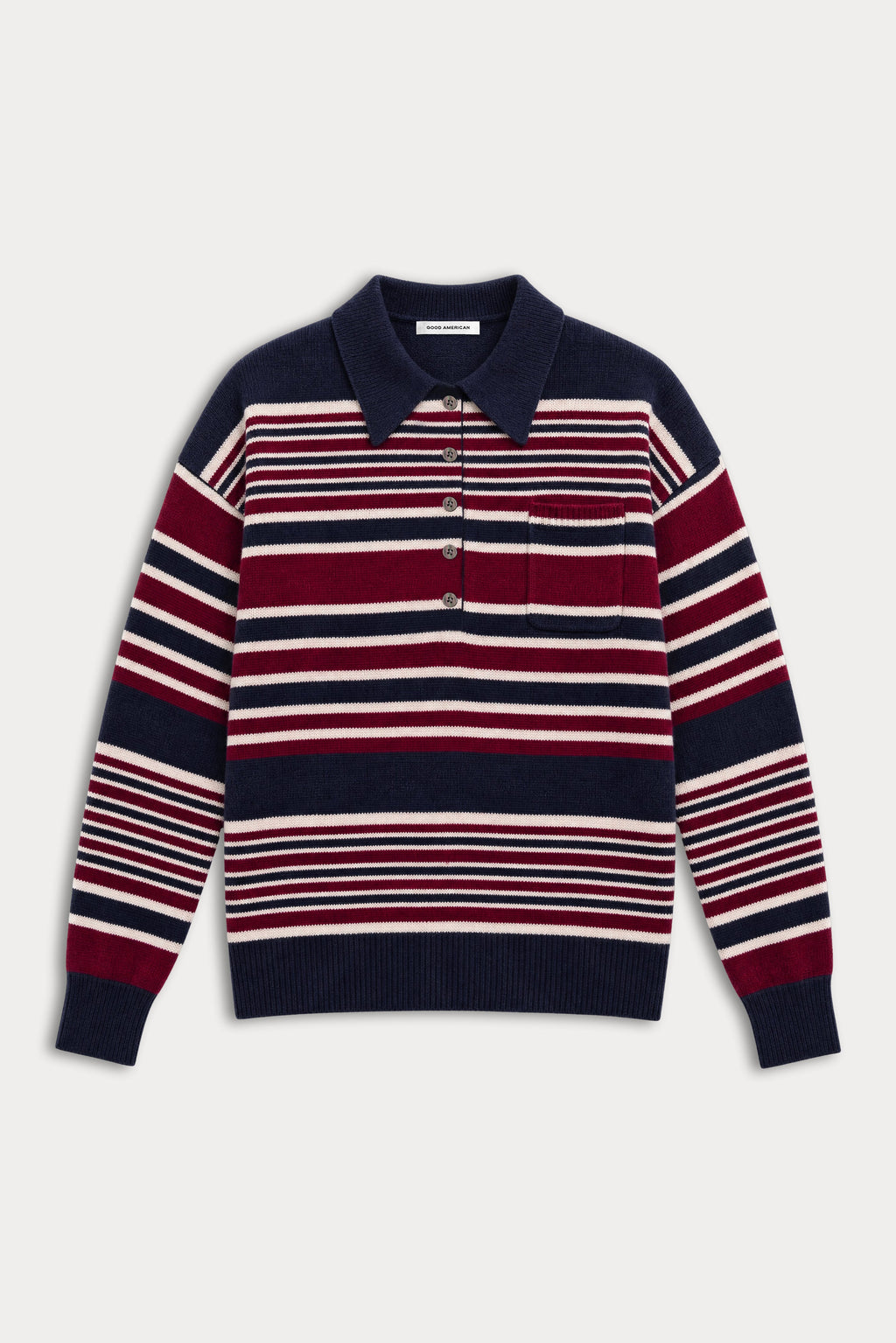 THE OVERSIZED RUGBY SWEATER MULTI STRIPE